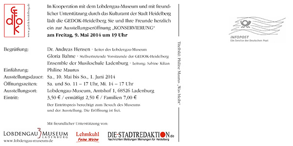 Textseite Einladungflyer