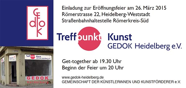 Titelseite Einladungskarte Treffpunkt Kunst