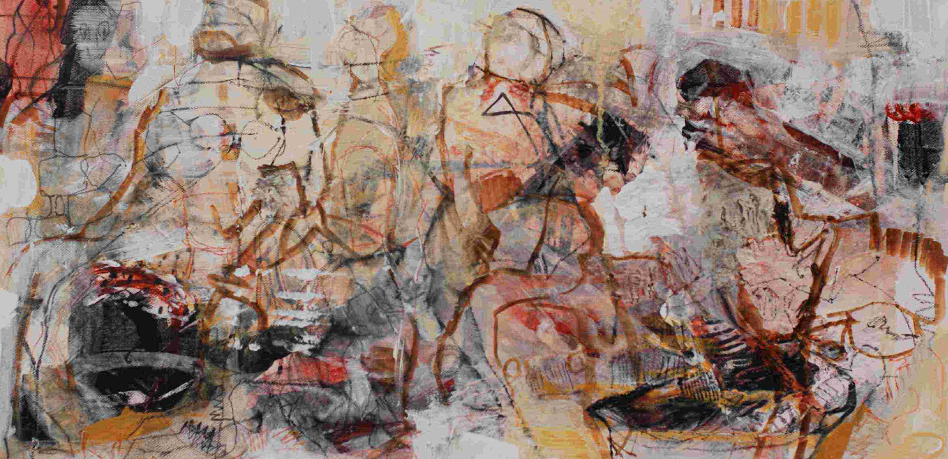 Galerie mit Malereien von Elsbeth Lang